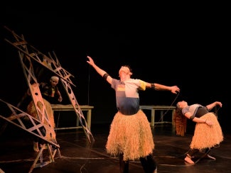 Dancers performing on a stage